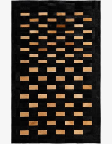 5' 1 x 7' 11 Cowhide - Patchwork Rug