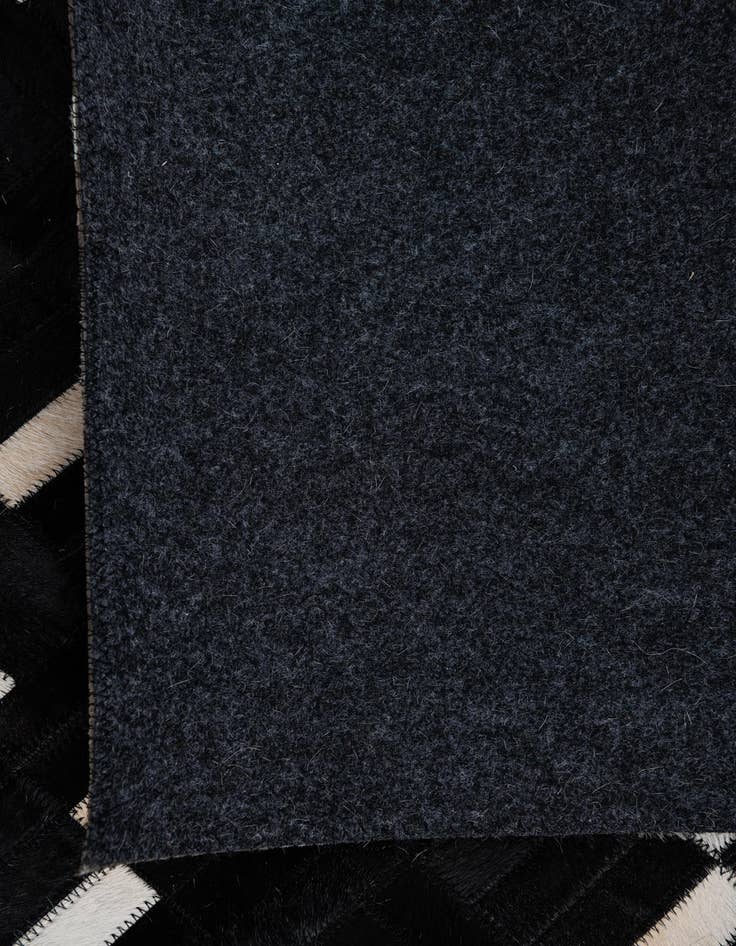 Detail image of 5' 1 x 8' 4 Cowhide Leather Rug