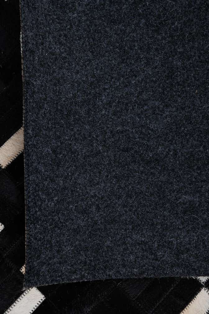 5' 1 x 8' 4 Cowhide Leather Rug