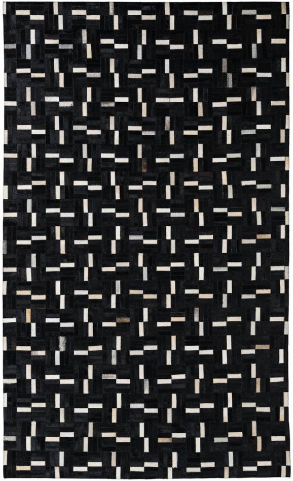 Detail image of 5' 1 x 8' 4 Cowhide Leather Rug