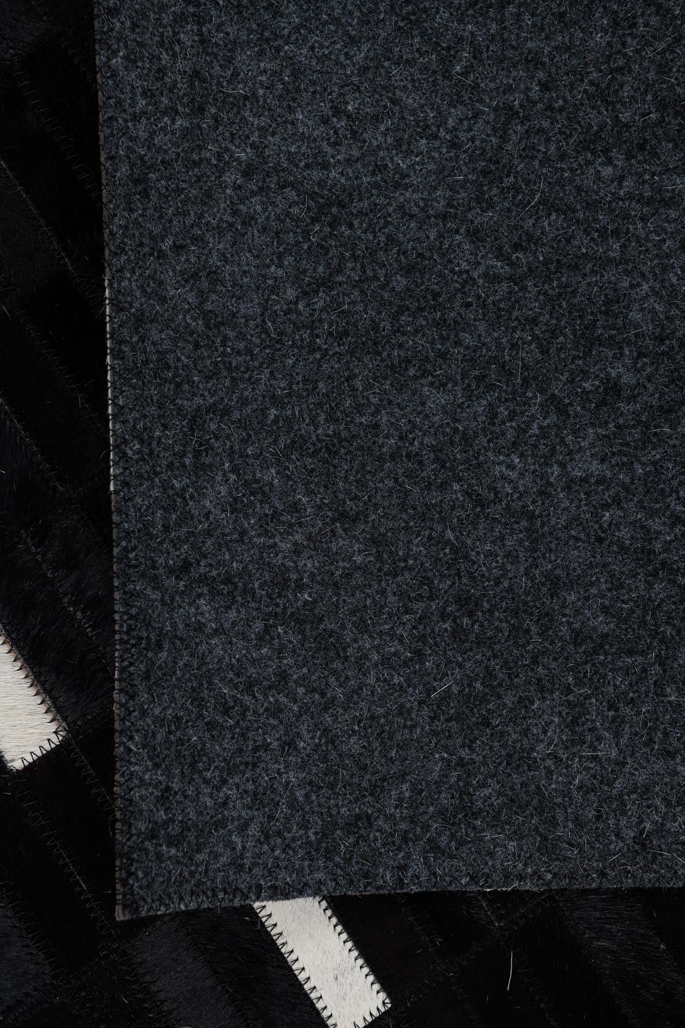 5' 1 x 8' 1 Cowhide Leather Rug