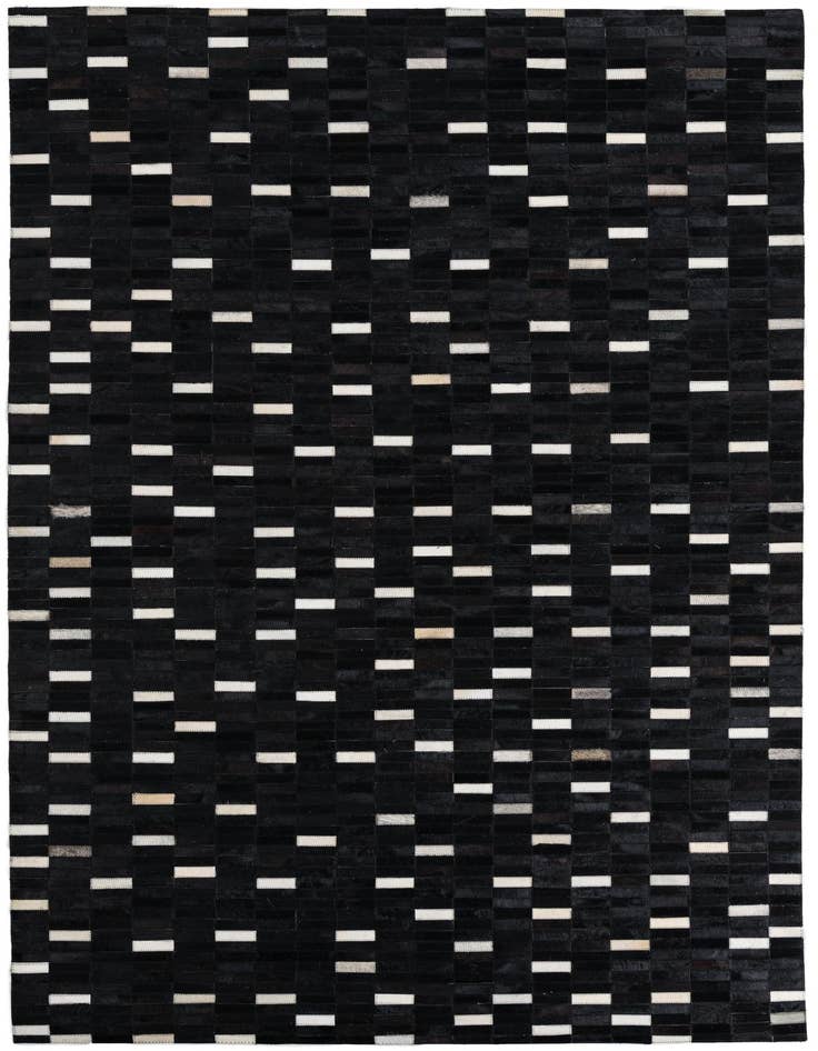 Detail image of 5' 1 x 8' 1 Cowhide Leather Rug