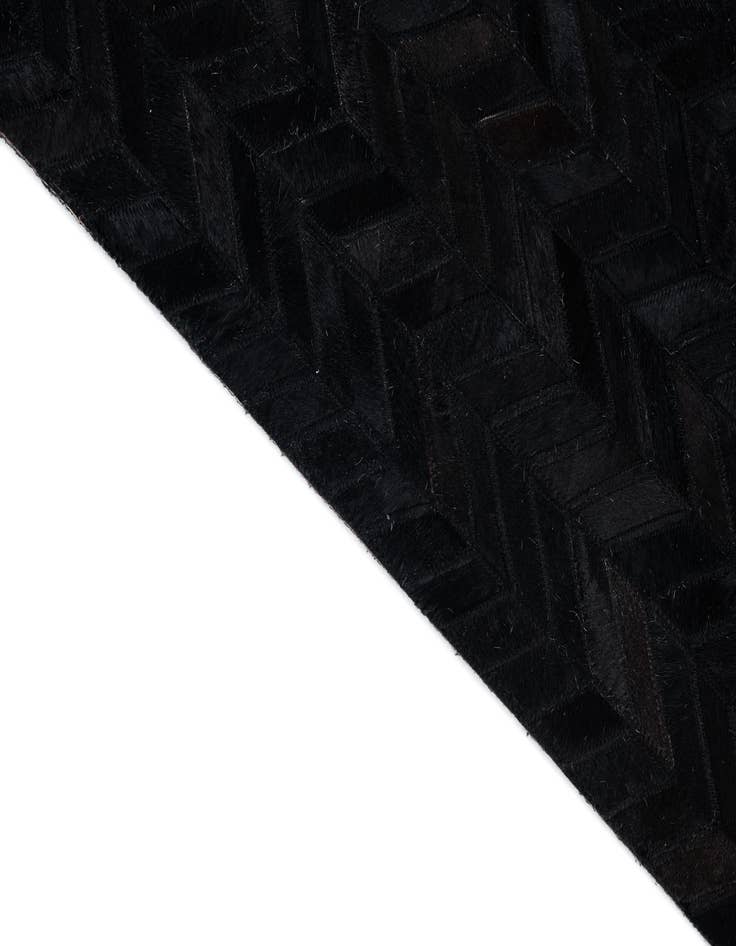 Detail image of 5' 1 x 8' Cowhide Leather Rug