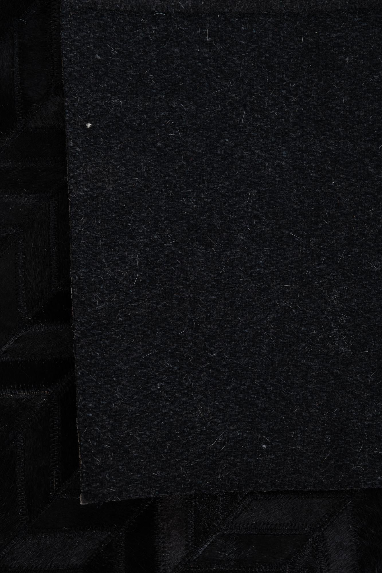 5' 1 x 8' Cowhide Leather Rug