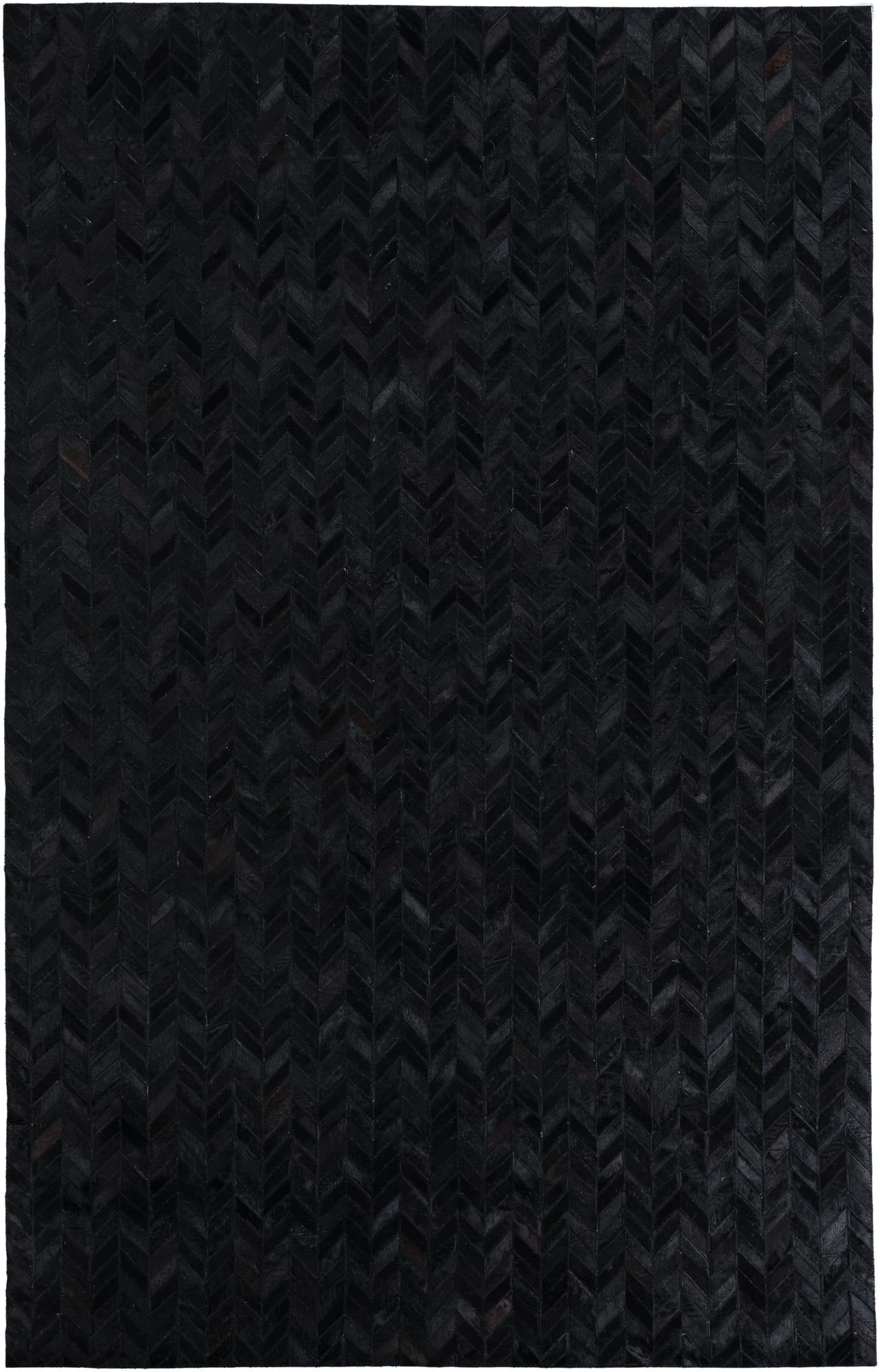 5' 1 x 8' Cowhide Leather Rug