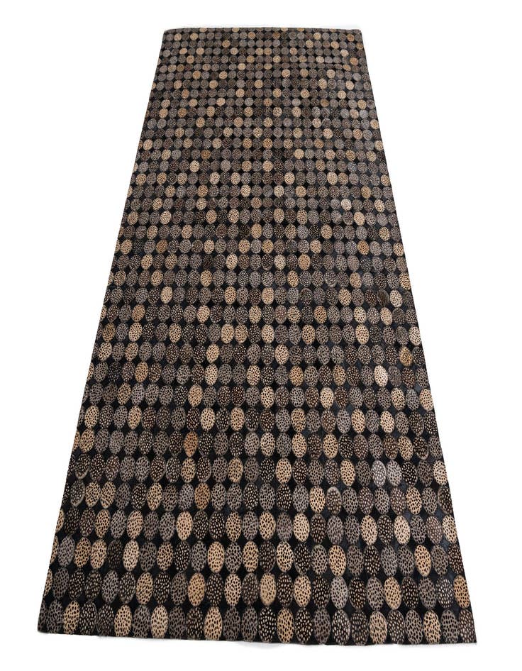 Detail image of 5' 1 x 8' Cowhide Leather Rug