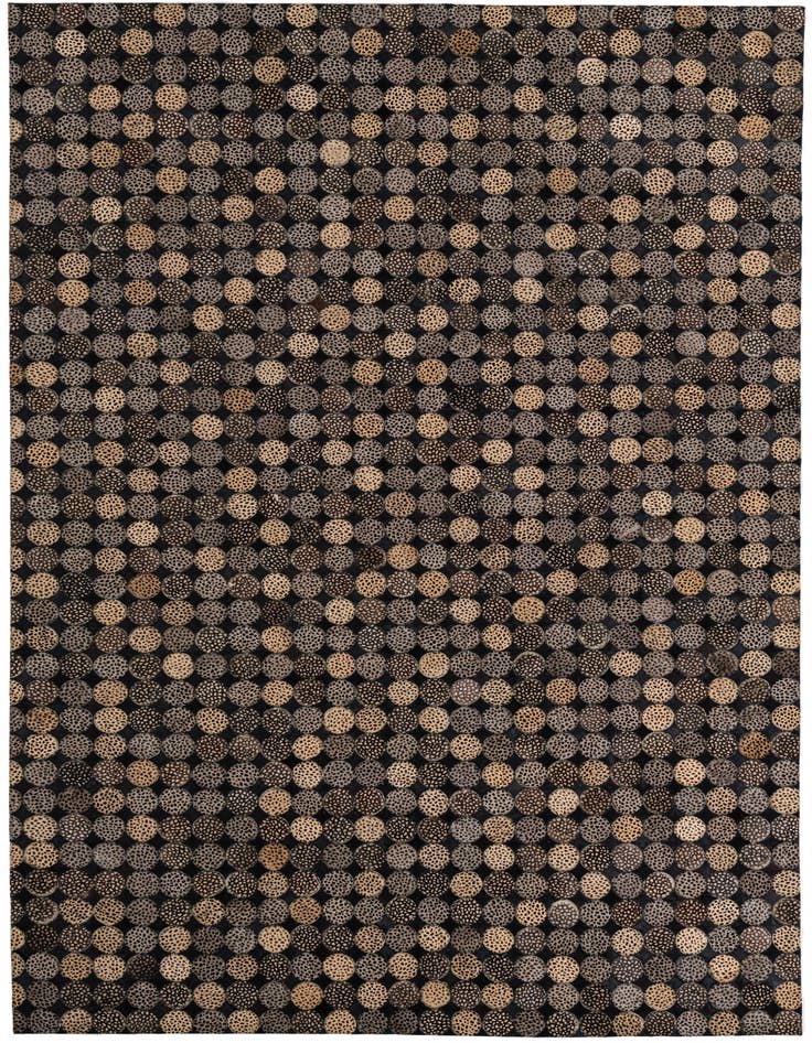 Detail image of 5' 1 x 8' Cowhide Leather Rug