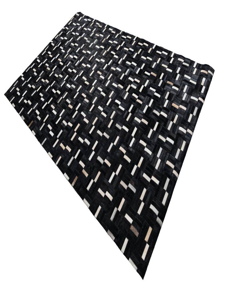 Detail image of 5' 3 x 8' 4 Cowhide Leather Rug