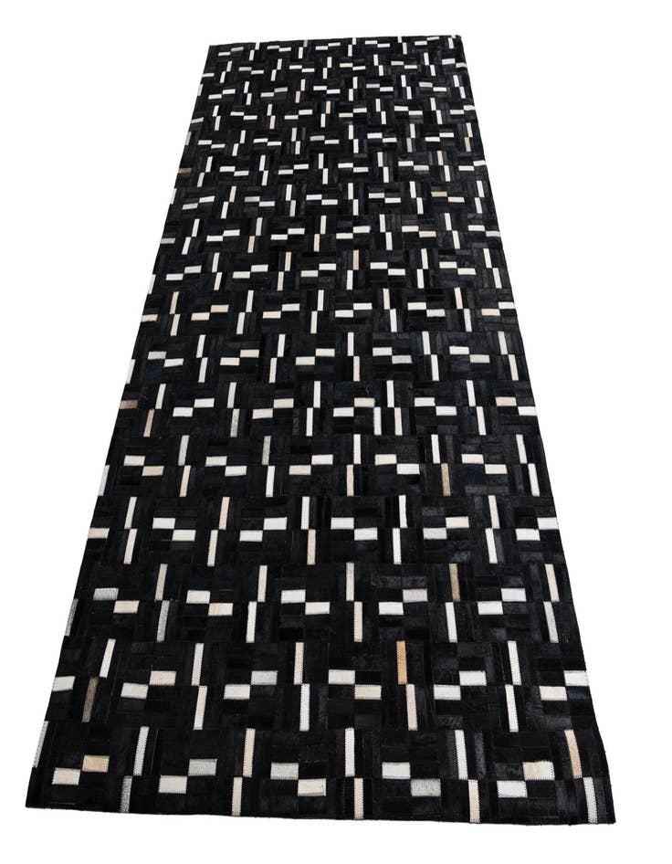 Detail image of 5' 3 x 8' 4 Cowhide Leather Rug