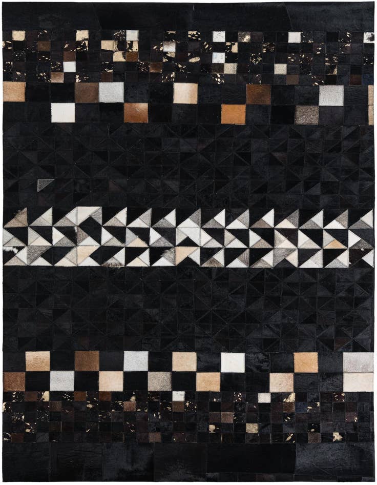 Detail image of 5' 1 x 7' 10 Cowhide Leather Rug