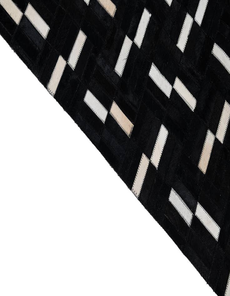 Detail image of 7' 9 x 9' 9 Cowhide Leather Rug