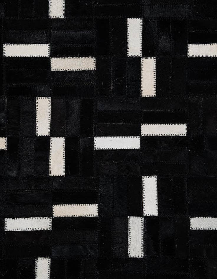 Detail image of 7' 9 x 9' 9 Cowhide Leather Rug
