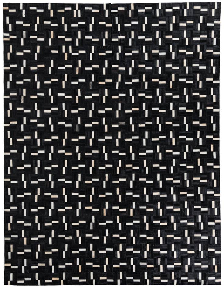Detail image of 7' 9 x 9' 9 Cowhide Leather Rug