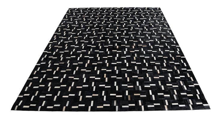 Detail image of 7' 10 x 9' 9 Cowhide Leather Rug