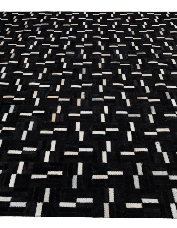 Detail image of 7' 10 x 9' 9 Cowhide Leather Rug