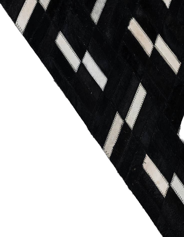 Detail image of 7' 10 x 9' 9 Cowhide Leather Rug