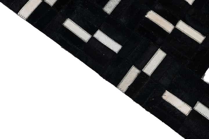 7' 10 x 9' 9 Cowhide Leather Rug