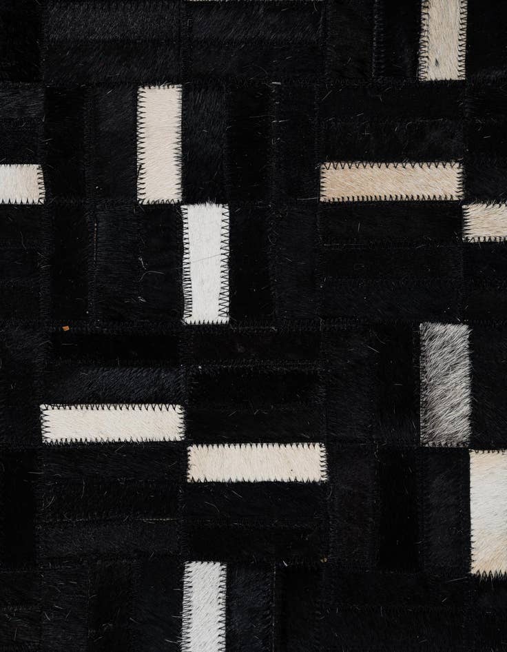 Detail image of 7' 10 x 9' 9 Cowhide Leather Rug