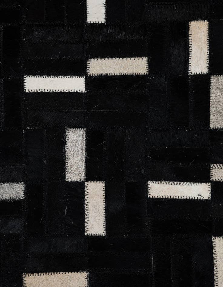 Detail image of 7' 10 x 9' 9 Cowhide Leather Rug
