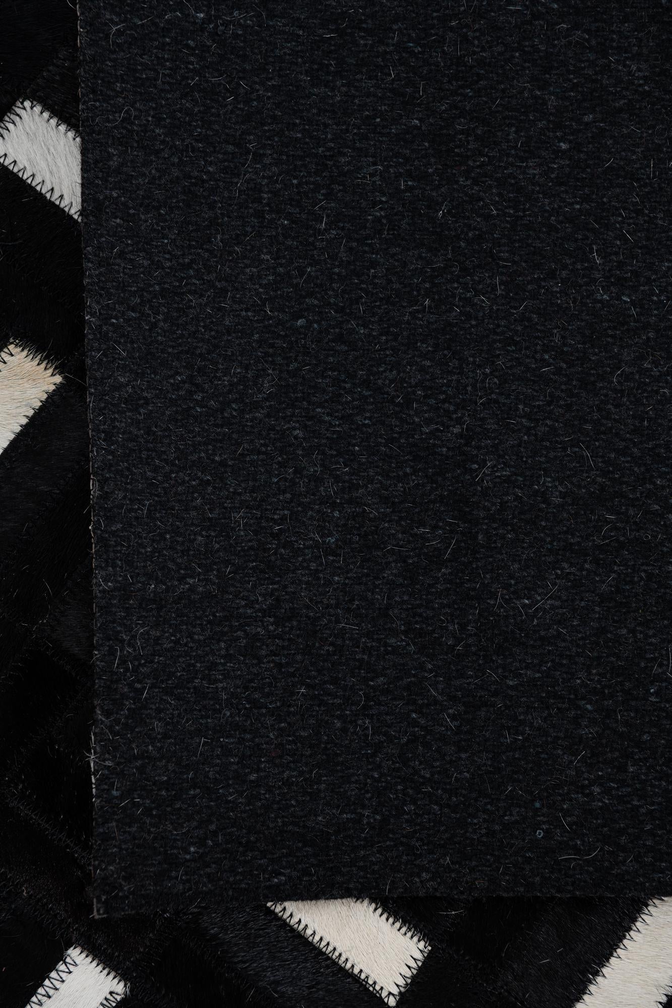 7' 10 x 9' 9 Cowhide Leather Rug