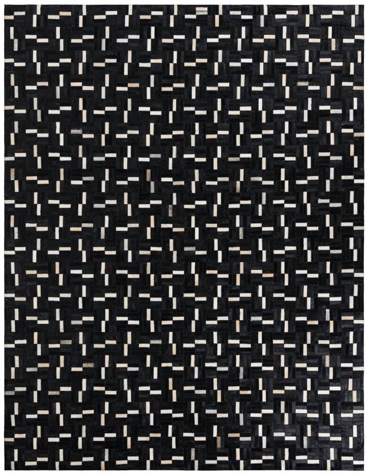 Detail image of 7' 10 x 9' 9 Cowhide Leather Rug