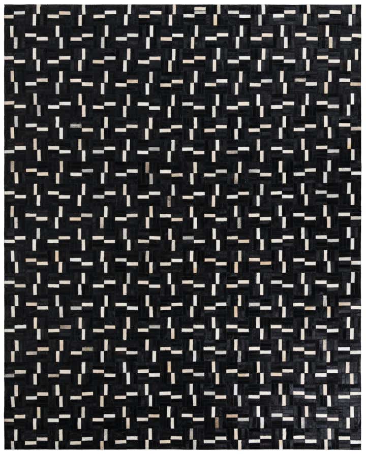 7' 10 x 9' 9 Cowhide Leather Rug