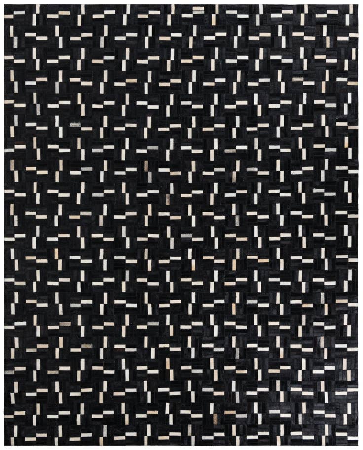 Detail image of 7' 10 x 9' 9 Cowhide Leather Rug