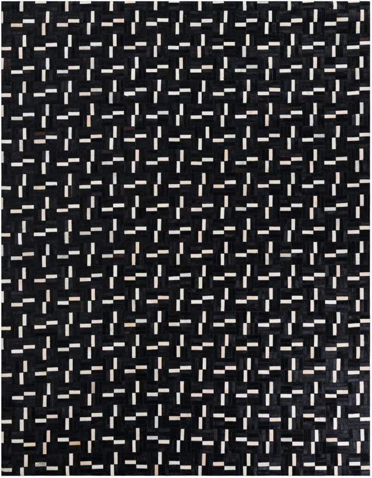 Detail image of 8' 1 x 10' Cowhide Leather Rug
