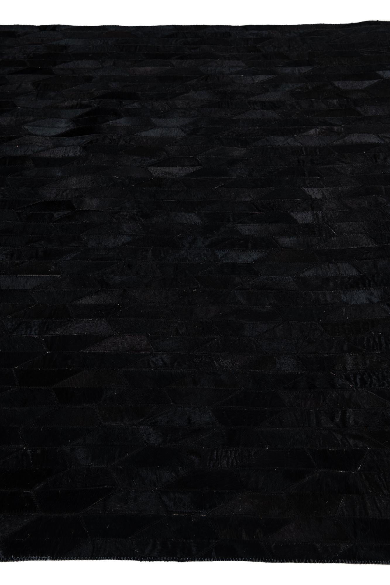 5' x 8' Cowhide Leather Rug
