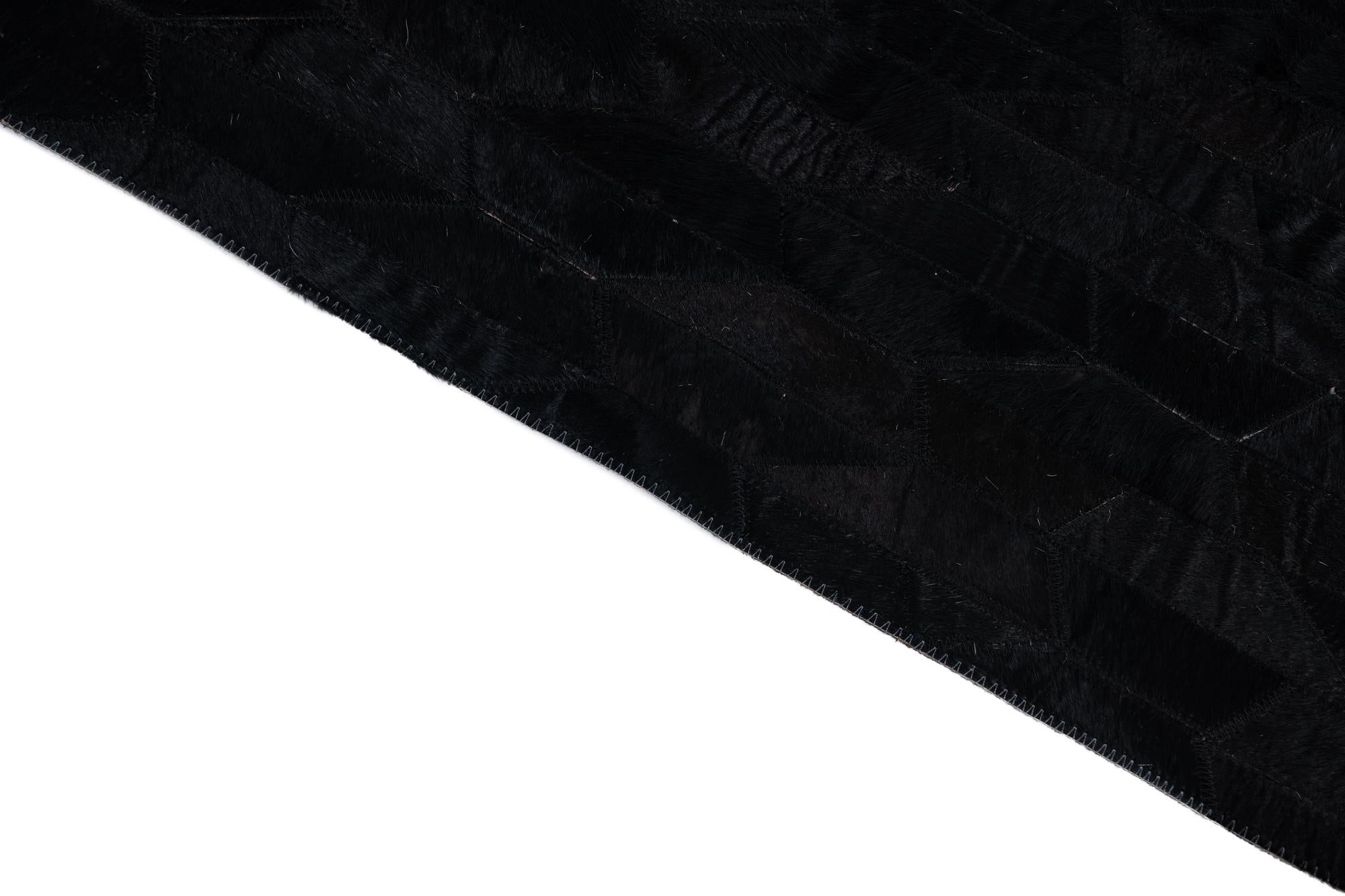 5' x 8' Cowhide Leather Rug