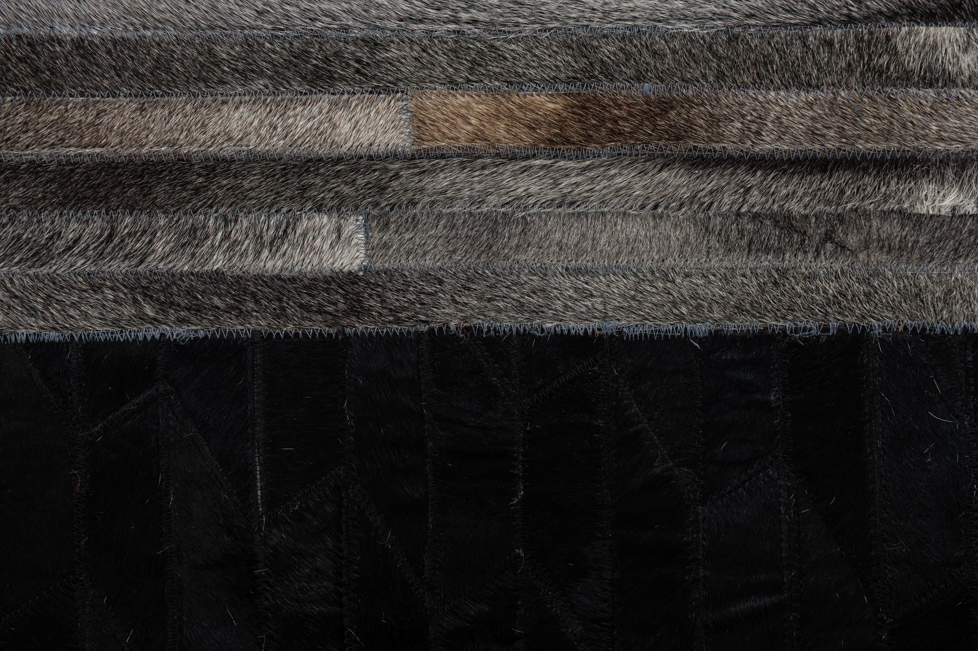 5' x 8' Cowhide Leather Rug