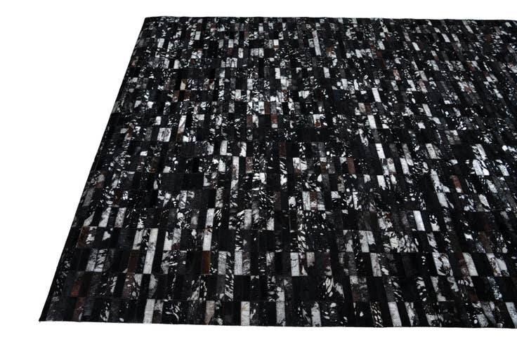 Detail image of 5' 3 x 7' 9 Cowhide Leather Rug