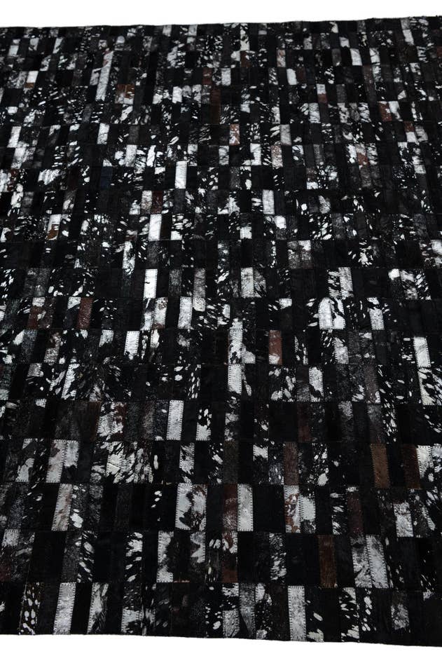 Detail image of 5' 3 x 7' 9 Cowhide Leather Rug