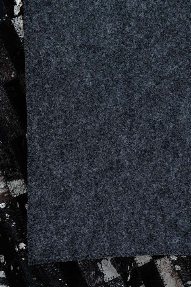 5' 3 x 7' 9 Cowhide Leather Rug