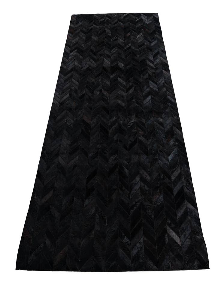 Detail image of 5' 1 x 8' Cowhide Leather Rug