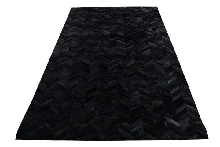 5' 1 x 8' Cowhide Leather Rug