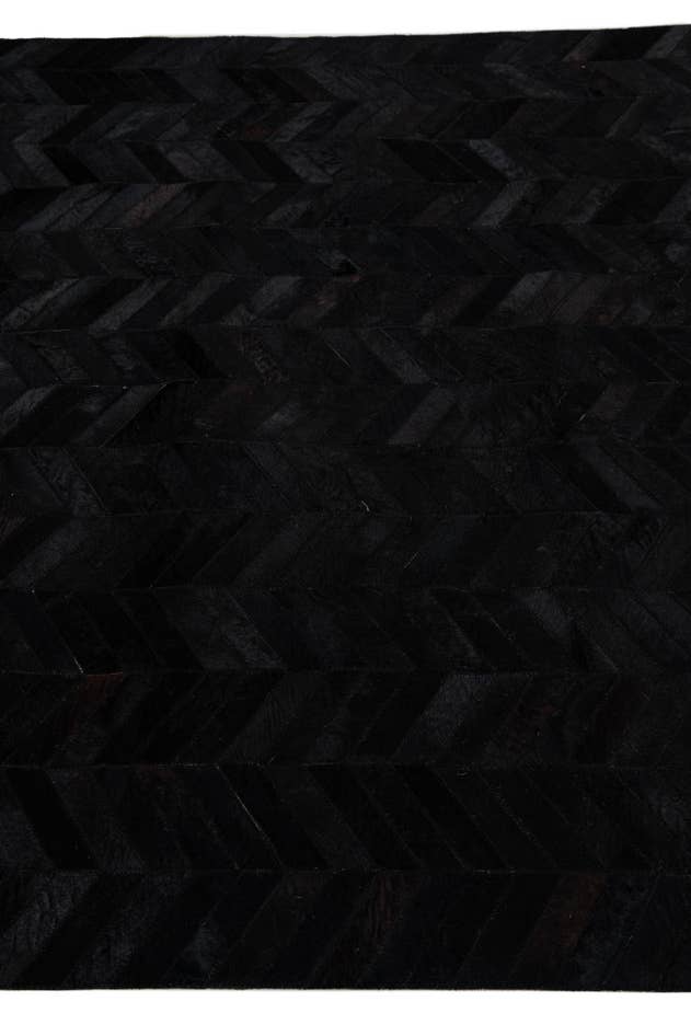 Detail image of 5' 1 x 8' Cowhide Leather Rug