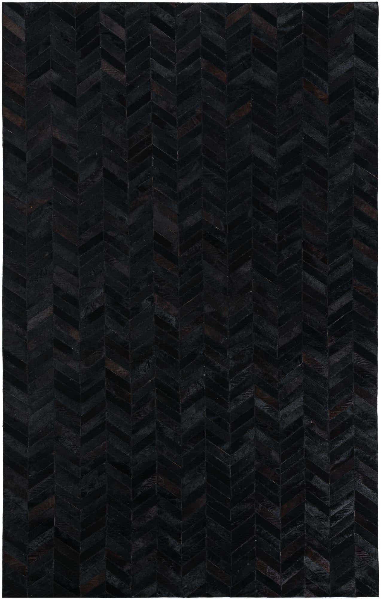 5' 1 x 8' Cowhide Leather Rug