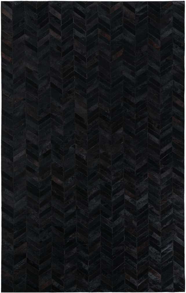 5' 1 x 8' Cowhide Leather Rug