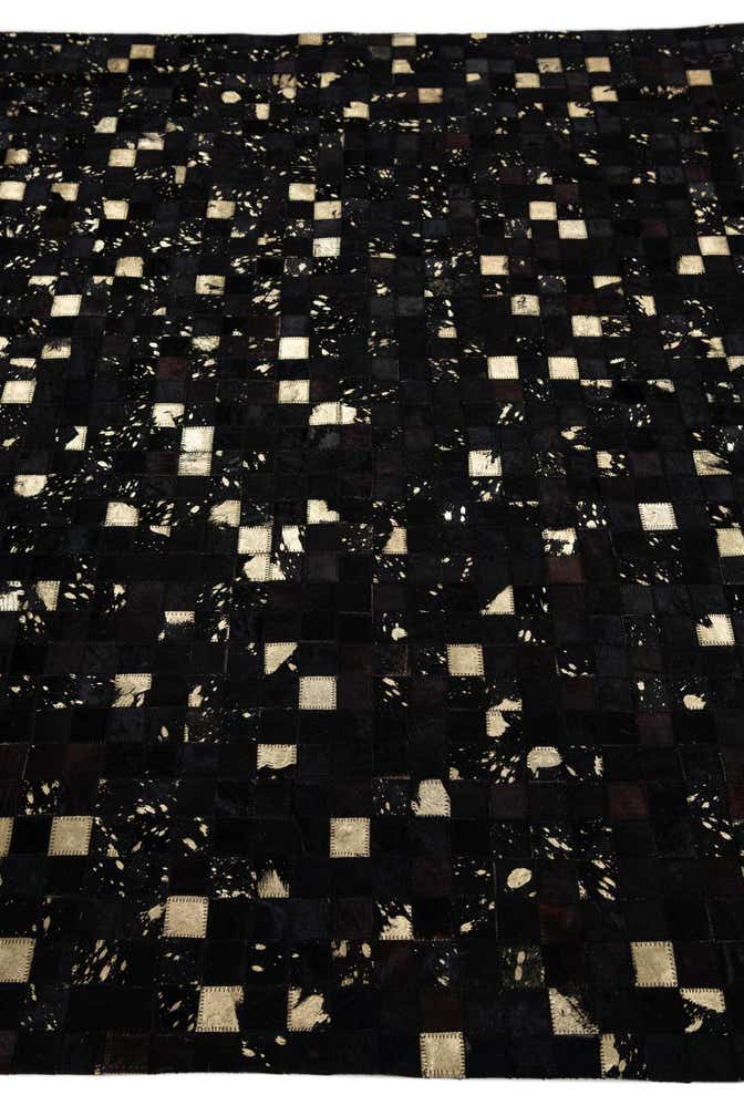 5' 2 x 8' Cowhide Leather Rug