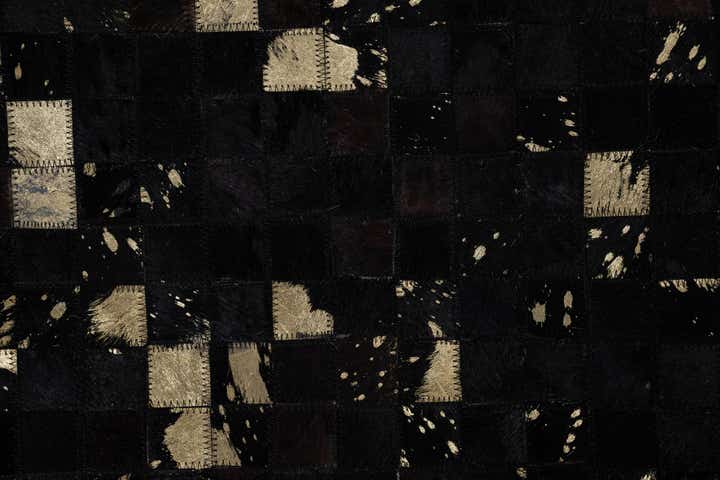 5' 2 x 8' Cowhide Leather Rug