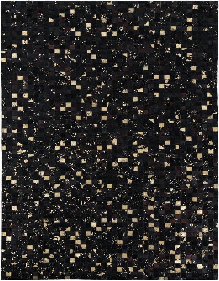 Detail image of 5' 2 x 8' Cowhide Leather Rug