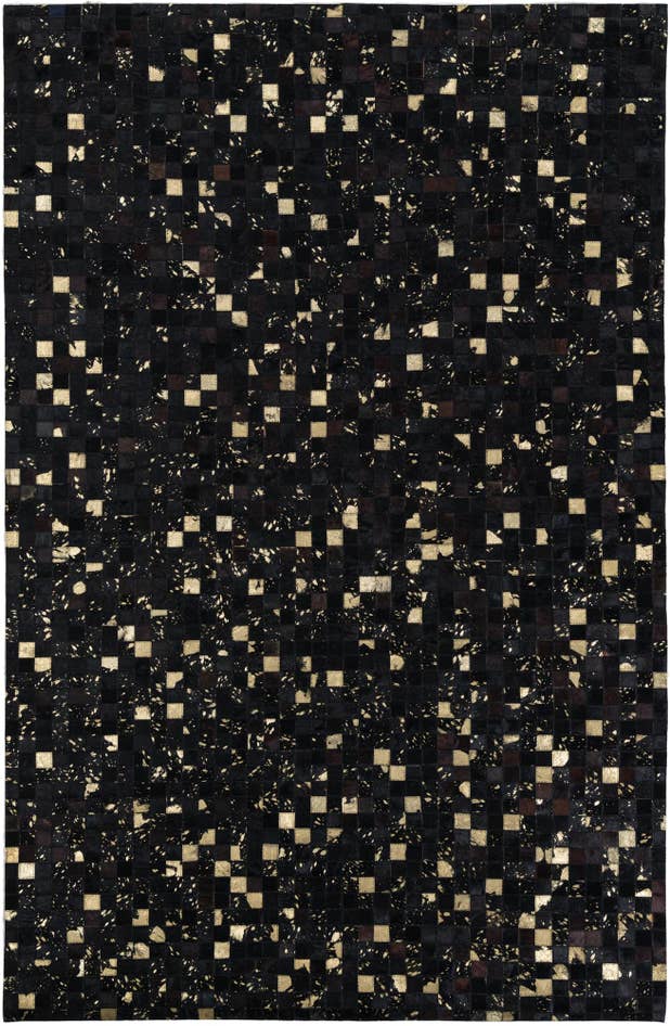 Detail image of 5' 2 x 8' Cowhide Leather Rug