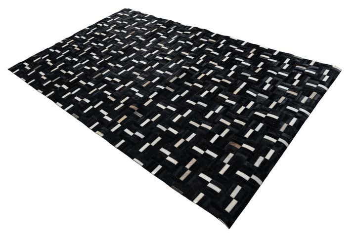 5' x 8' 1 Cowhide Leather Rug