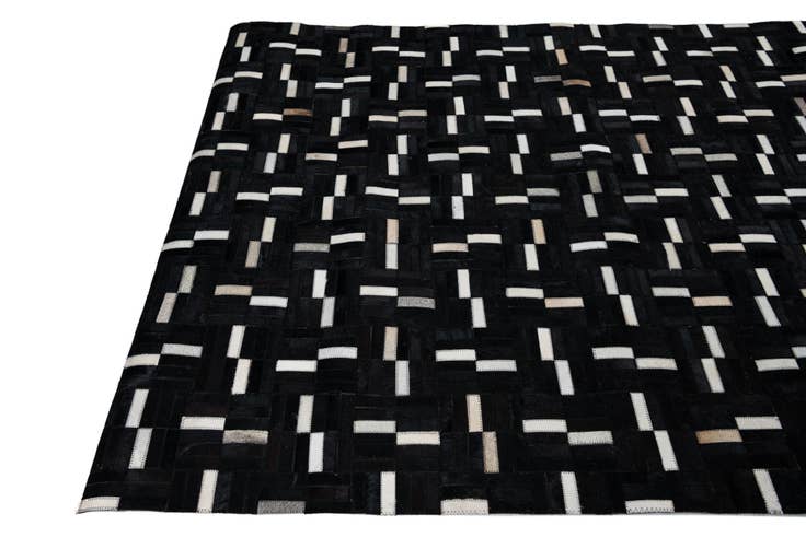 Detail image of 5' x 8' 1 Cowhide Leather Rug