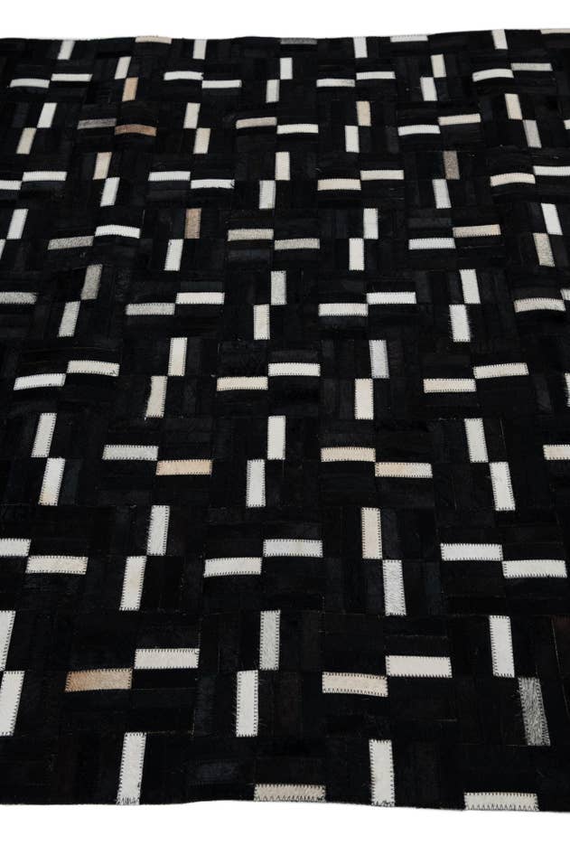 Detail image of 5' x 8' 1 Cowhide Leather Rug