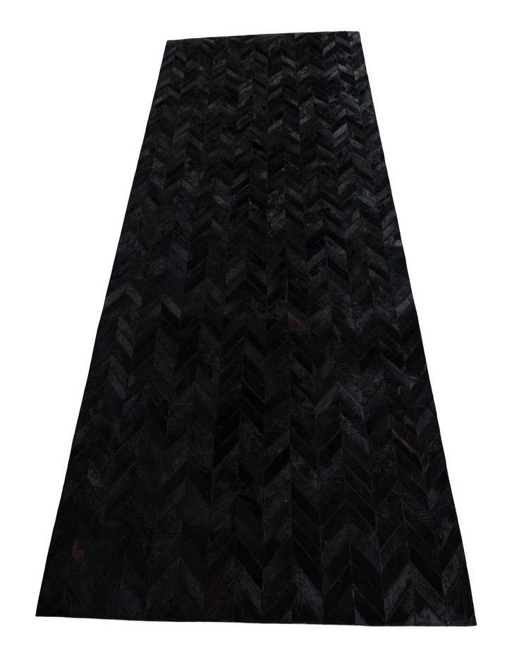 Detail image of 5' 1 x 8' Cowhide Leather Rug