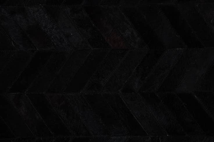 Detail image of 5' 1 x 8' Cowhide Leather Rug