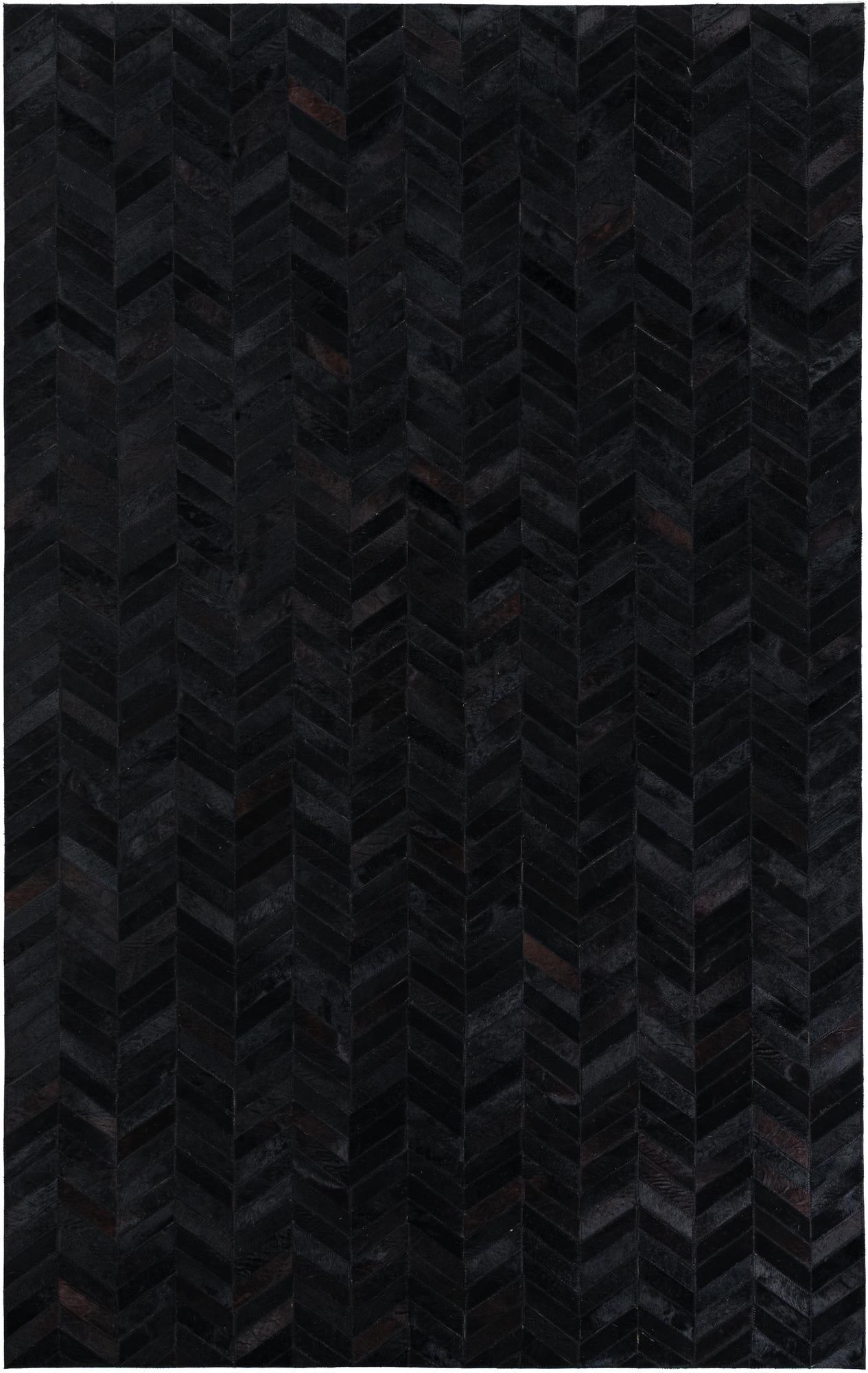 5' 1 x 8' Cowhide Leather Rug