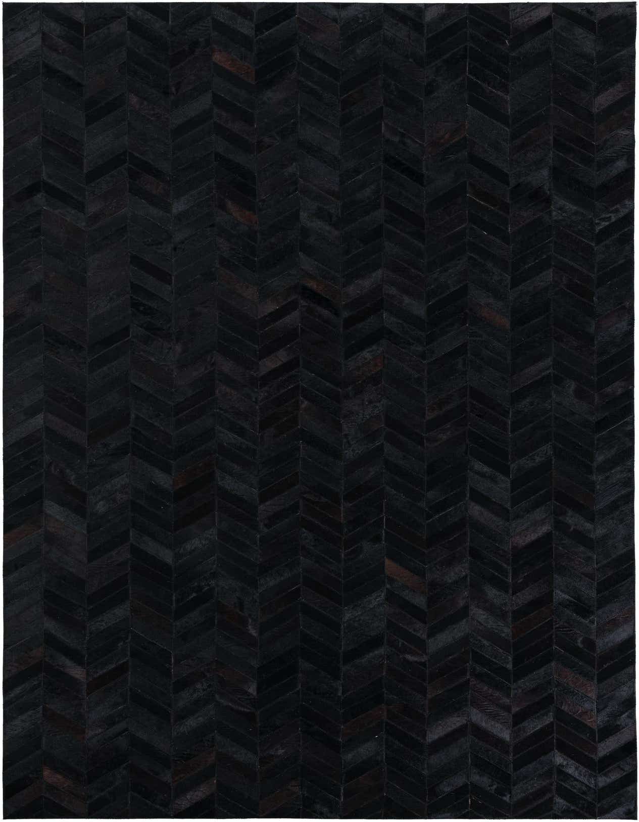 5' 1 x 8' Cowhide Leather Rug